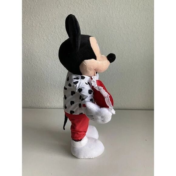 Disney Valentine's Mickey Mouse in Heart Outfit Greeter Porch Entrance NEW - Picture 11 of 14
